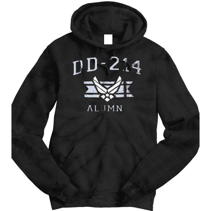 Dd214 Ai.R. Force Alumni Usaf Veteran Tie Dye Hoodie