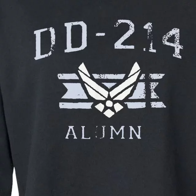 Dd214 Ai.R. Force Alumni Usaf Veteran Cropped Pullover Crew