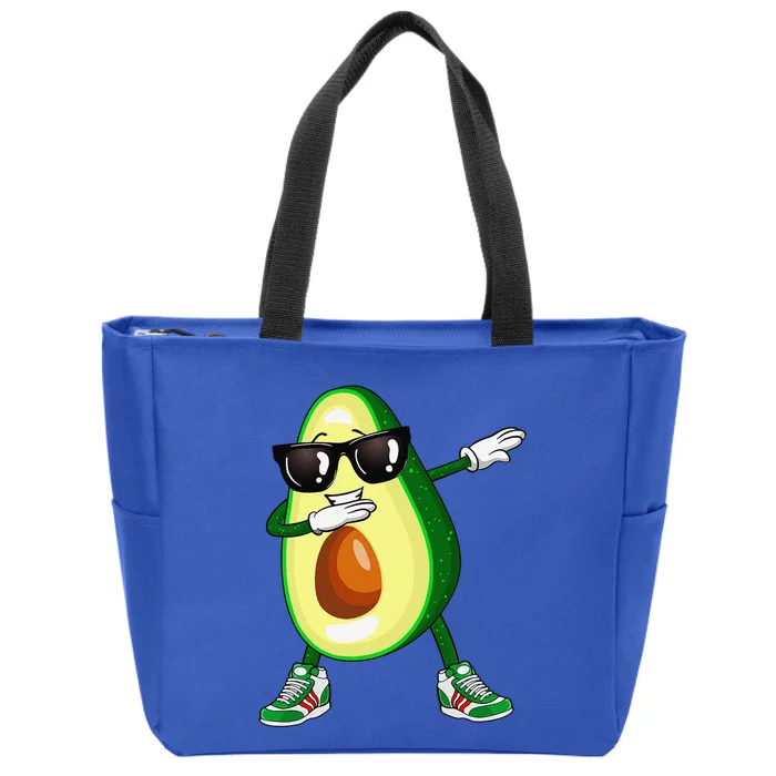 Dabbing Avocado Funny Vegan Food Lover Zip Tote Bag