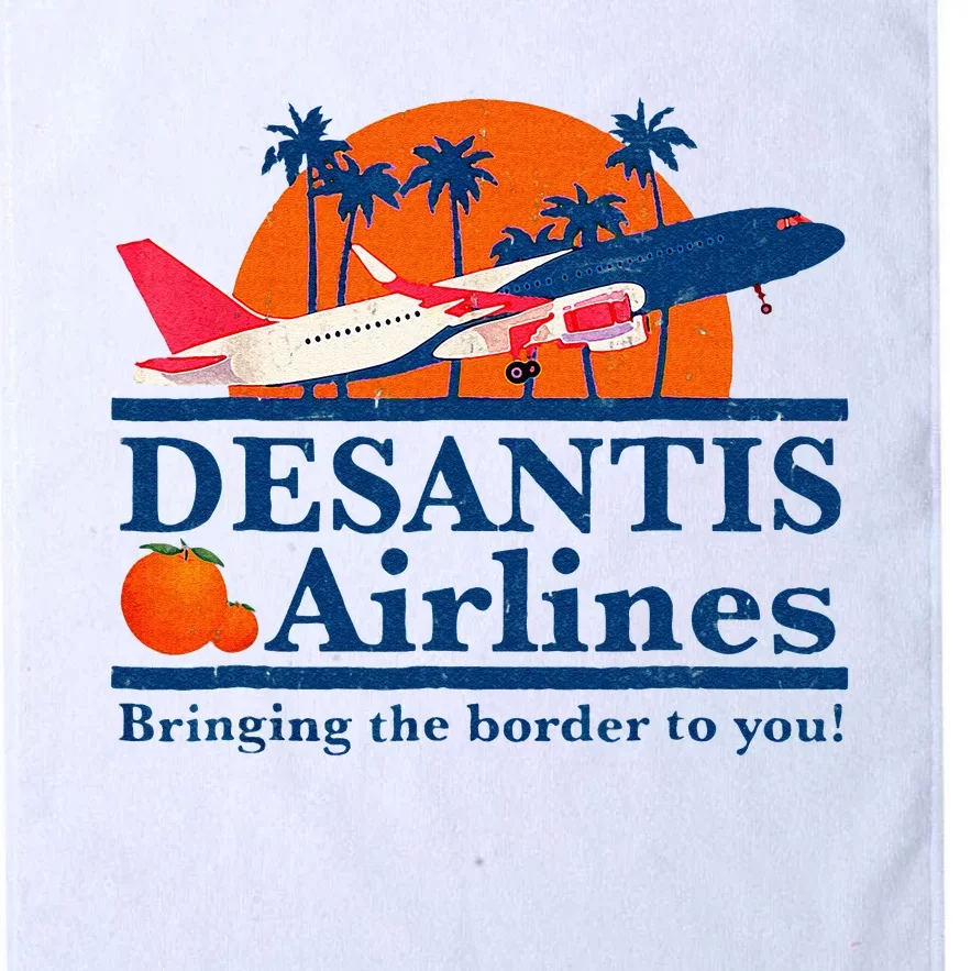 DeSantis Airlines Funny Political Meme Ron DeSantis Governor Platinum Collection Golf Towel