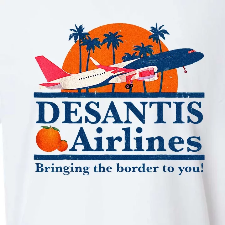 DeSantis Airlines Funny Political Meme Ron DeSantis Governor Sueded Cloud Jersey T-Shirt