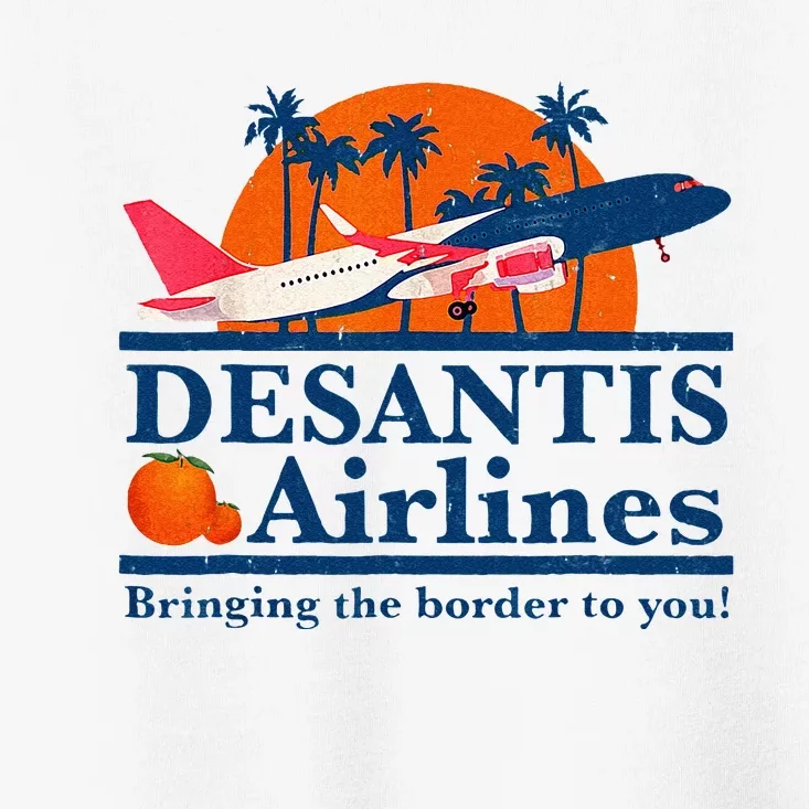 DeSantis Airlines Funny Political Meme Ron DeSantis Governor Toddler T-Shirt