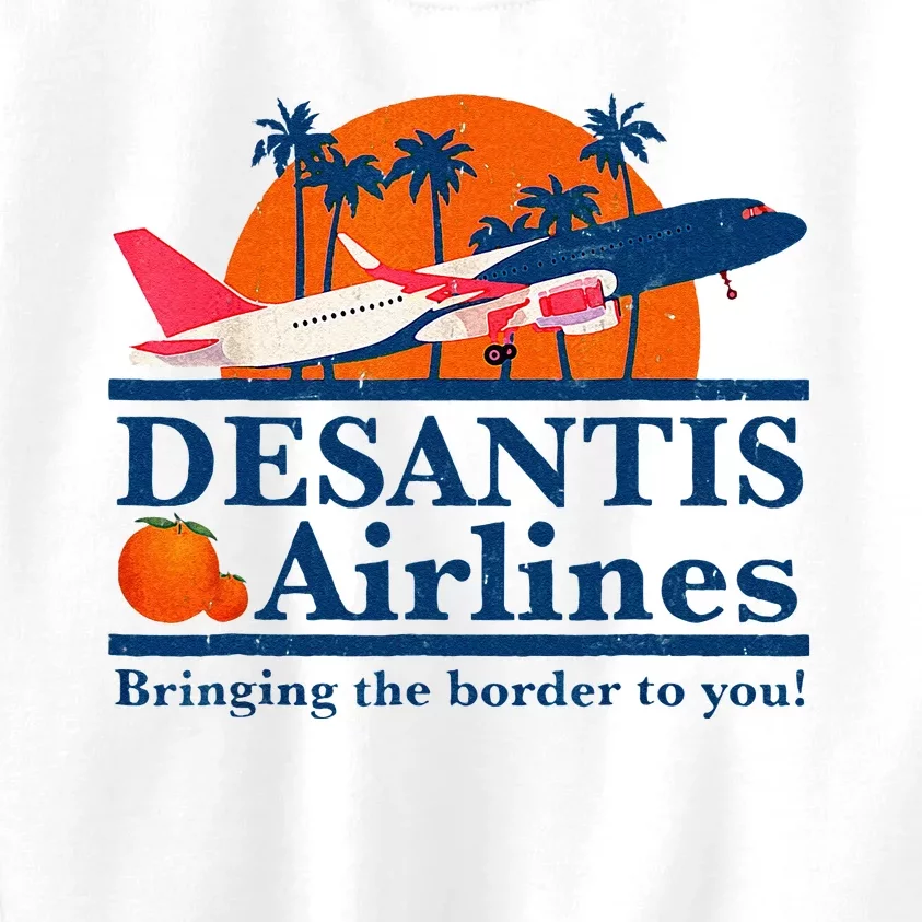 DeSantis Airlines Funny Political Meme Ron DeSantis Governor Kids Sweatshirt