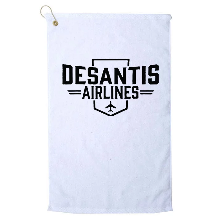 DeSantis Airlines Funny Political Meme Ron DeSantis Platinum Collection Golf Towel