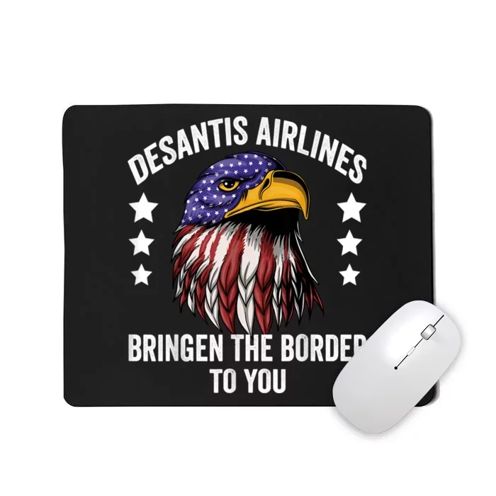 DeSantis Airlines Funny Political Meme DeSantis Airlines Mousepad