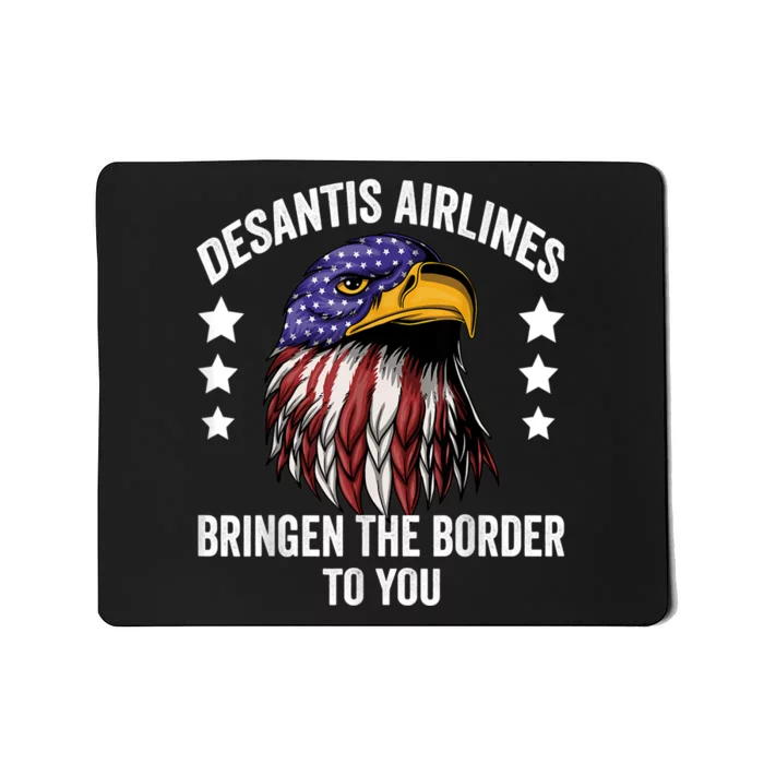 DeSantis Airlines Funny Political Meme DeSantis Airlines Mousepad