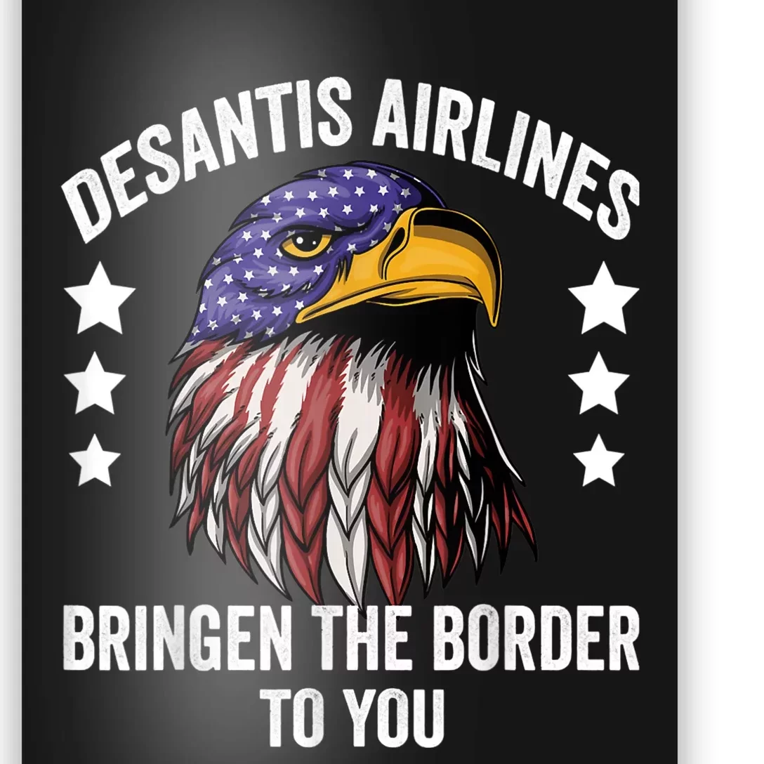 DeSantis Airlines Funny Political Meme DeSantis Airlines Poster