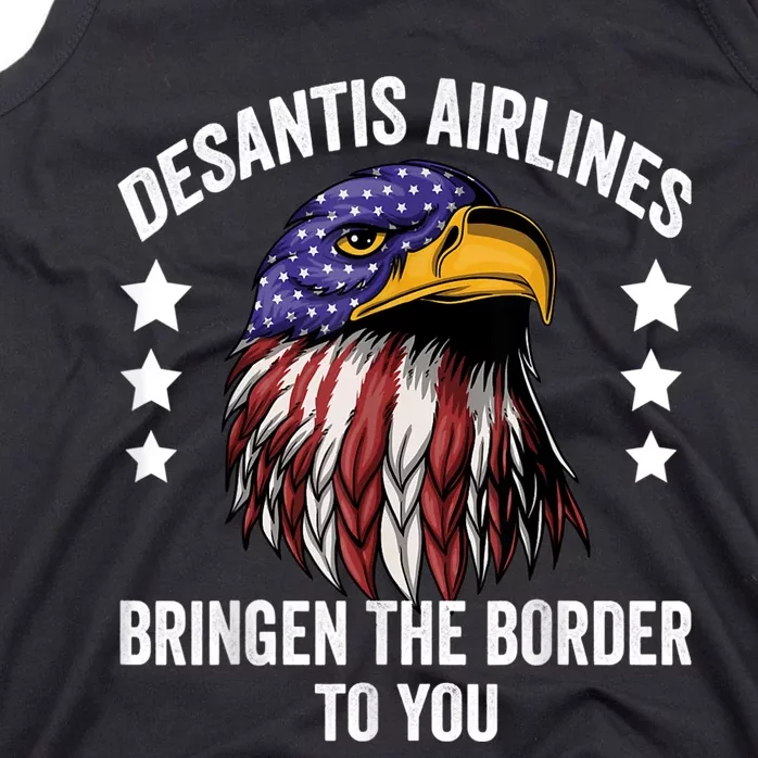 DeSantis Airlines Funny Political Meme DeSantis Airlines Tank Top