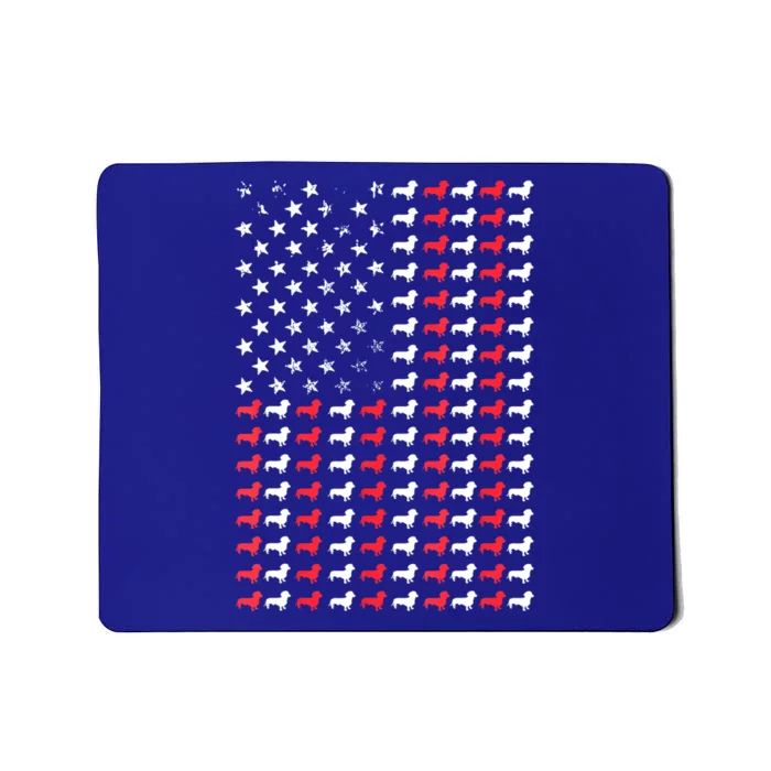 Dachshund American Flag Doxie Weiner Gift Mousepad