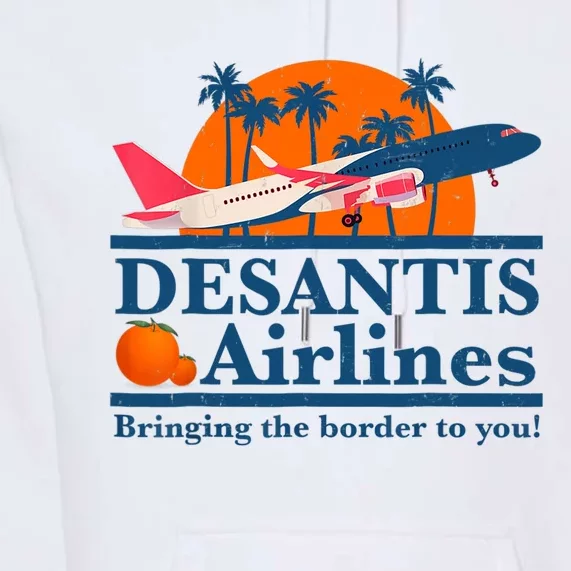 DeSantis Airlines Funny Political Meme Ron DeSantis Governor Premium Hoodie