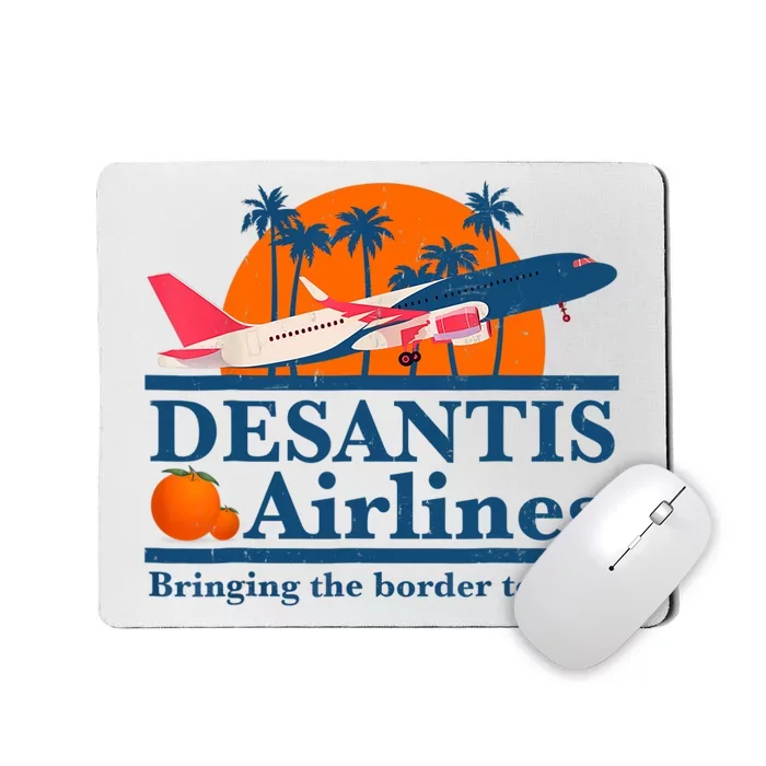 DeSantis Airlines Funny Political Meme Ron DeSantis Governor Mousepad