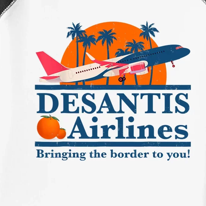 DeSantis Airlines Funny Political Meme Ron DeSantis Governor Infant Baby Jersey Bodysuit