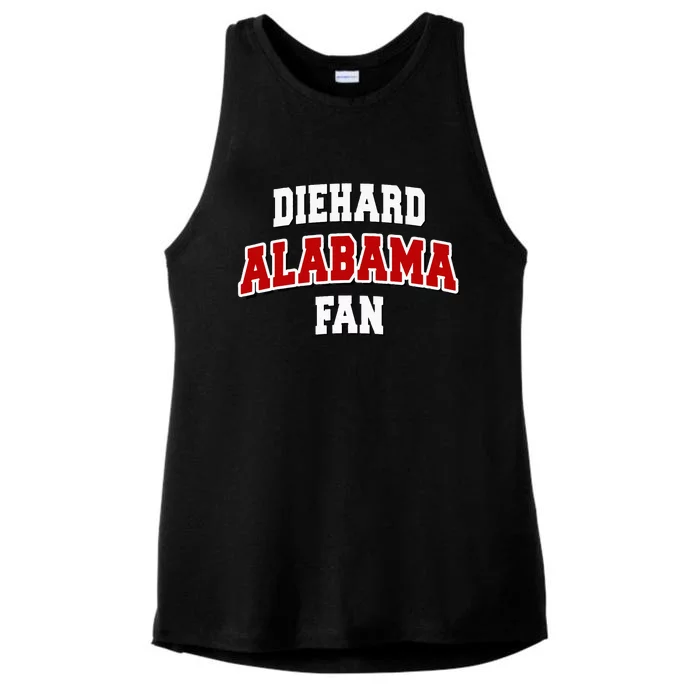 Diehard Alabama Fan Alabama Football Ladies Tri-Blend Wicking Tank