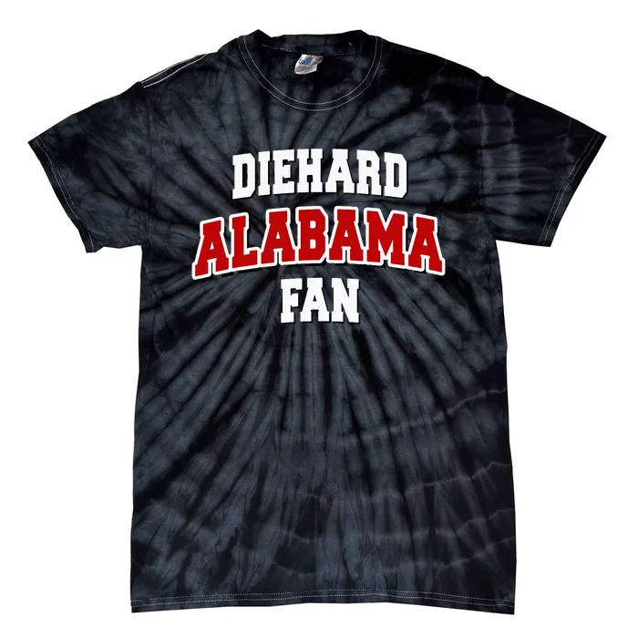 Diehard Alabama Fan Alabama Football Tie-Dye T-Shirt