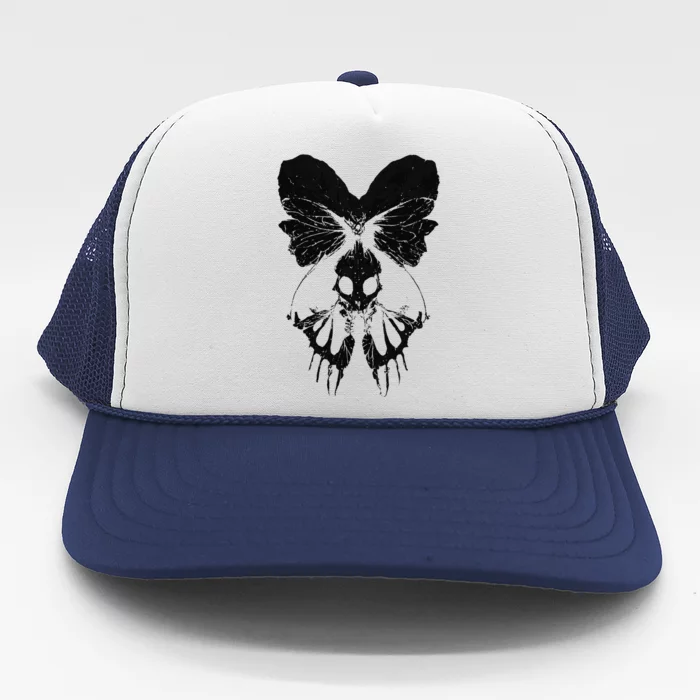 Dark Art Fairycore Butterfly Skeleton Trucker Hat