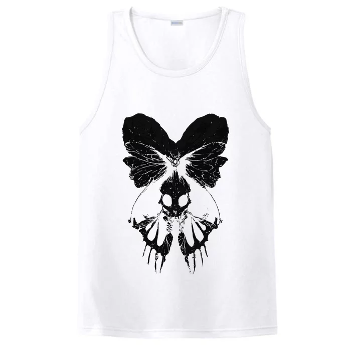 Dark Art Fairycore Butterfly Skeleton Performance Tank