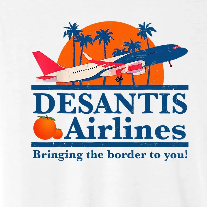 Desantis Airlines Funny Political Meme Ron Desantis Governor ChromaSoft Performance T-Shirt