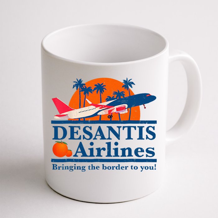 Desantis Airlines Funny Political Meme Ron Desantis Governor Front & Back Coffee Mug