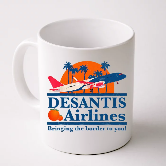 Desantis Airlines Funny Political Meme Ron Desantis Governor Front & Back Coffee Mug