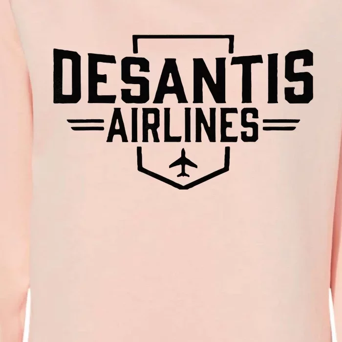 DeSantis Airlines Funny Political Meme Ron DeSantis Womens California Wash Sweatshirt