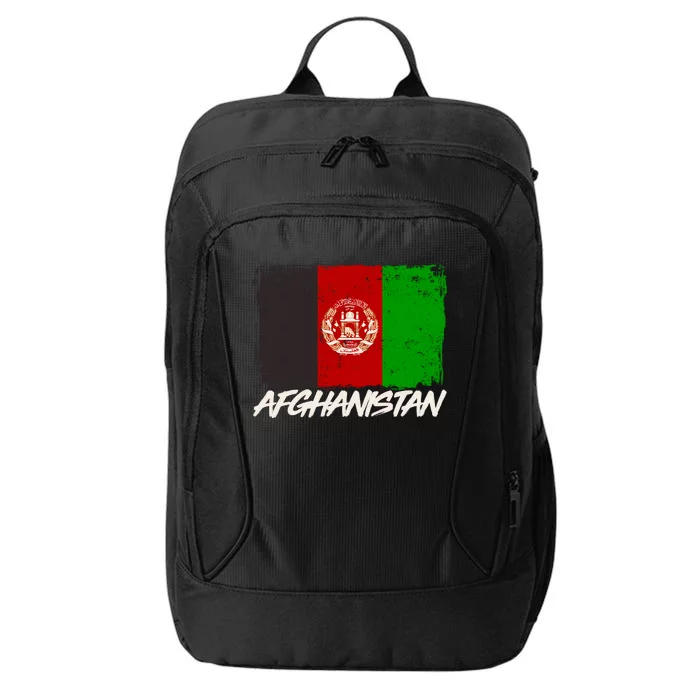 Distressed Afghanistan Flag City Backpack