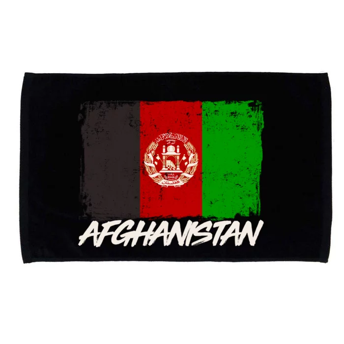 Distressed Afghanistan Flag Microfiber Hand Towel