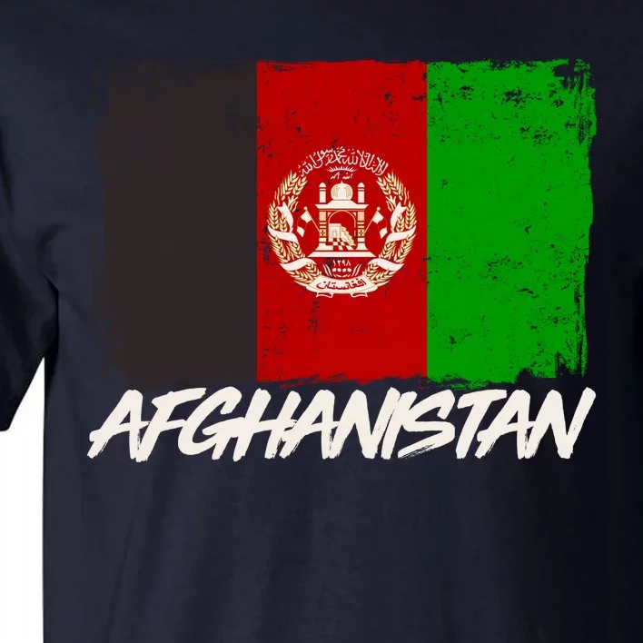 Distressed Afghanistan Flag Tall T-Shirt