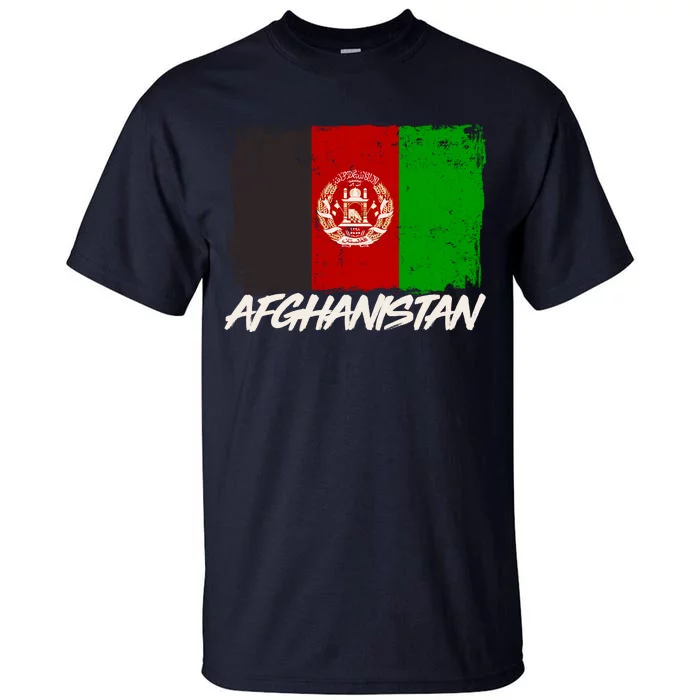 Distressed Afghanistan Flag Tall T-Shirt