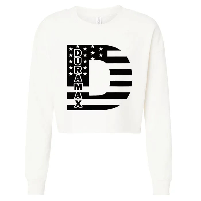 Duramax American Flag Cropped Pullover Crew