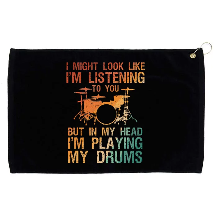 Drummer Art For Women Drum Player Grommeted Golf Towel