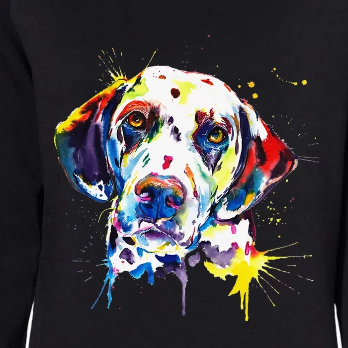 Dalmatian Artistic Funny Dog Cute Sweet Gift Birthday Womens California Wash Sweatshirt