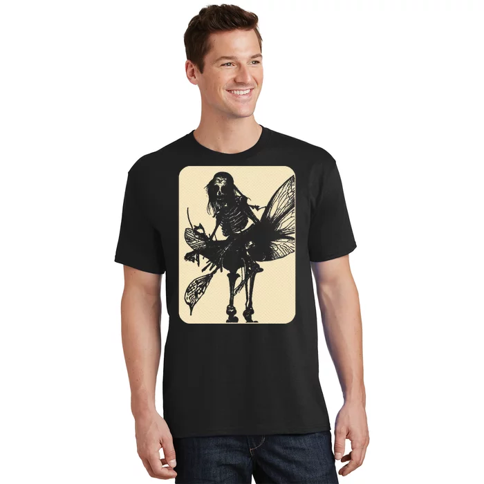 Dark Art Fairycore Butterfly Skeleton T-Shirt