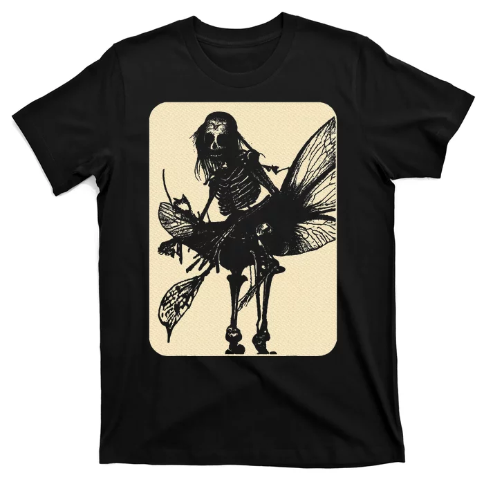 Dark Art Fairycore Butterfly Skeleton T-Shirt