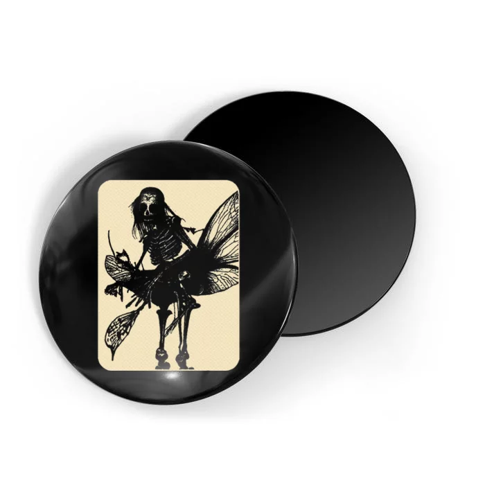 Dark Art Fairycore Butterfly Skeleton Magnet