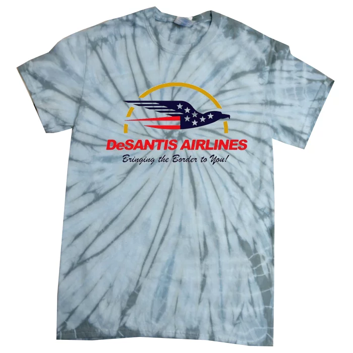 Desantis Airlines Funny Political Meme Ron Desantis Tie-Dye T-Shirt