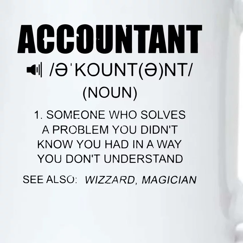 Definition Accountant Funny CPA Gift Taxation Audit Taxes Black Color Changing Mug