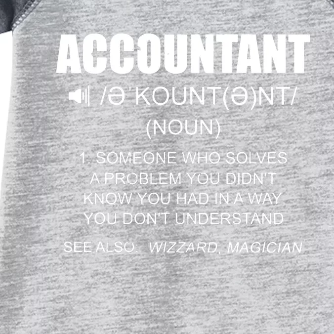 Definition Accountant Funny CPA Gift Taxation Audit Taxes Infant Baby Jersey Bodysuit