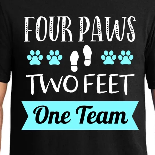 Dog Agility Four Paws Two Feet Team Dog Trainer Gift Pajama Set