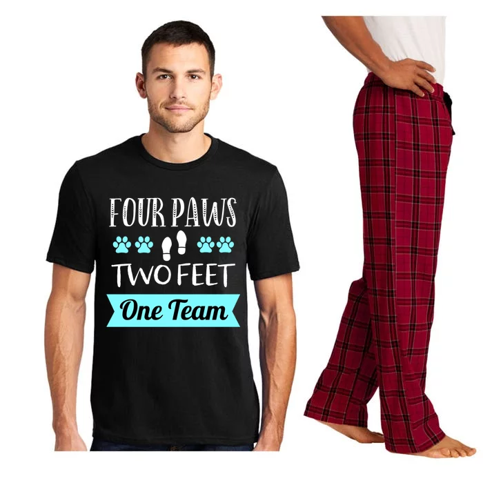 Dog Agility Four Paws Two Feet Team Dog Trainer Gift Pajama Set