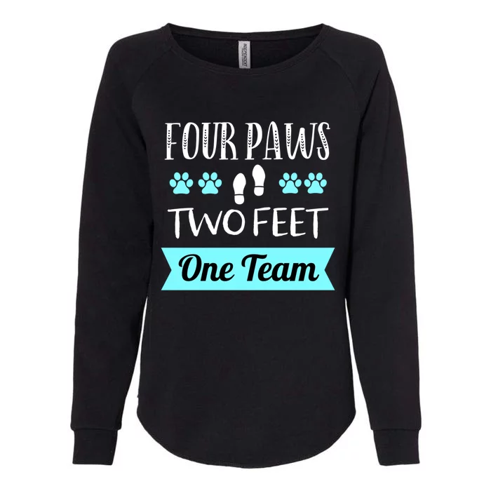 Dog Agility Four Paws Two Feet Team Dog Trainer Gift Womens California Wash Sweatshirt