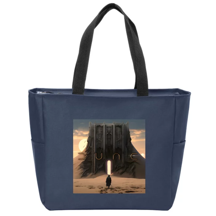 Dune Arrakis Fan Art Zip Tote Bag