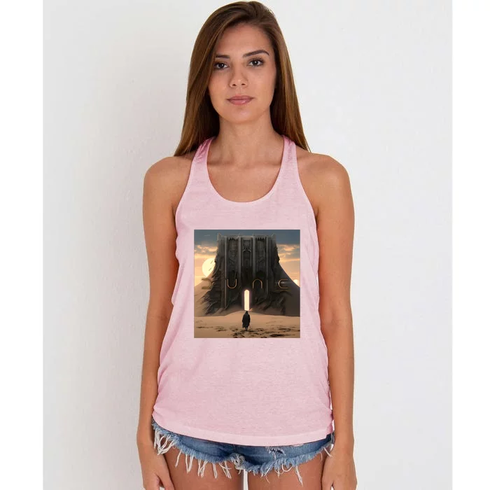 Dune Arrakis Fan Art Women's Knotted Racerback Tank