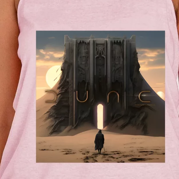 Dune Arrakis Fan Art Women's Knotted Racerback Tank