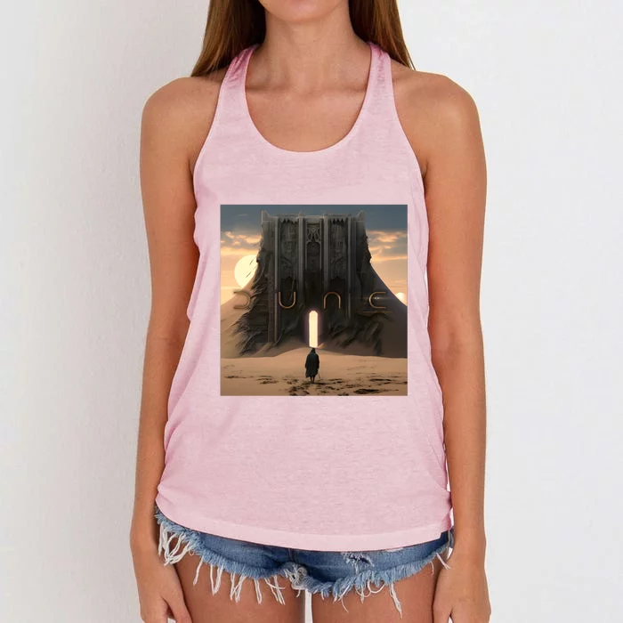 Dune Arrakis Fan Art Women's Knotted Racerback Tank