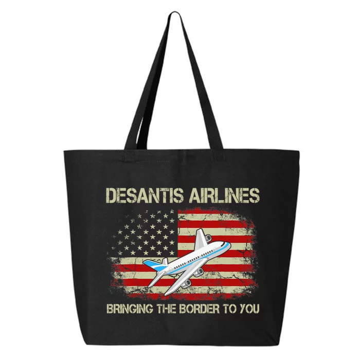 DeSantis Airlines Funny Political Meme Ron DeSantis 25L Jumbo Tote