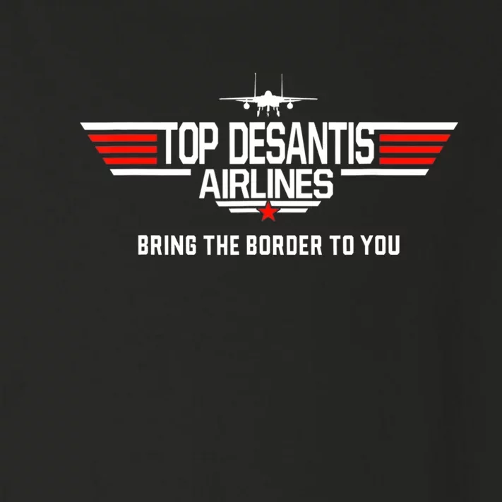 DeSantis Airlines Funny Political Meme Top DeSantis Airlines Toddler Long Sleeve Shirt