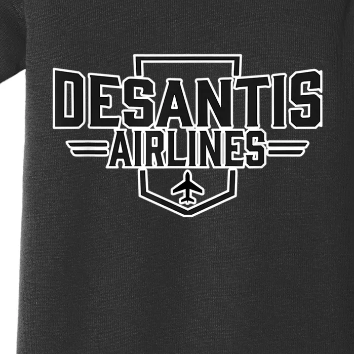 DeSantis Airlines Funny Political Meme Gift Baby Bodysuit