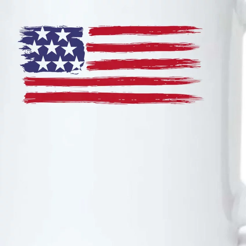 Distressed American Flag Patriotic Usa Flag 4th Of July Black Color Changing Mug