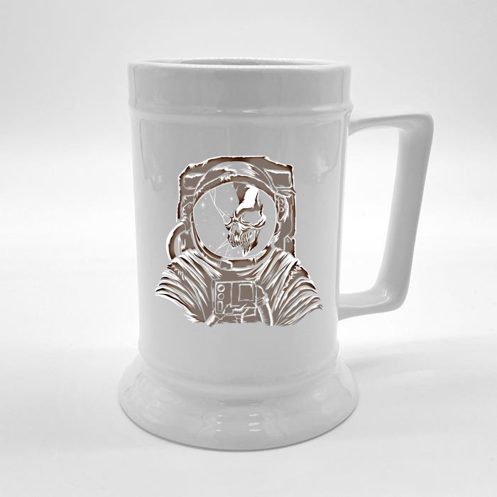 Dead Astronaut Forgotten In Space Galaxy Explorer Gift Front & Back Beer Stein