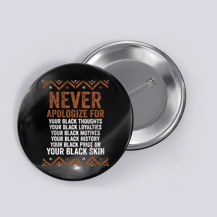 Dont Apologize For Your Blackness Juneteenth Black History Button